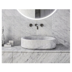 Salvatori Balnea 椭圆台面洗脸盆，带模块化系统 L90 H30 | Edilceramdesign