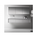 Falper Shape Evo ZAM 橱柜，带 3 个抽屉和一体式洗脸盆 183 厘米 | Edilceramdesign