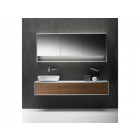 Falper Shape Evo #A7 橱柜，带 3 个抽屉，一体式顶部和台面洗脸盆 183 厘米 | Edilceramdesign