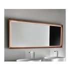Falper ViaVeneto DXU 60 镜子，带木质框架，带 LED | Edilceramdesign