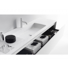 Falper ViaVeneto #DPV 1 抽屉柜和 ceramilux 80 厘米集成水槽顶部 | Edilceramdesign
