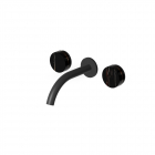 Zucchetti Isy22 ZIS5640.N6 3 孔面盆龙头 - 哑光黑色 | Edilceram Design