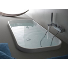Zucchetti Kos Geo180x80 1G6A1 嵌入式地板漩涡浴缸 | Edilceramdesign