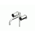 Zucchetti Savoir ZSA226 浴缸/淋浴外部混合器，带分流器和手持花洒 | Edilceramdesign