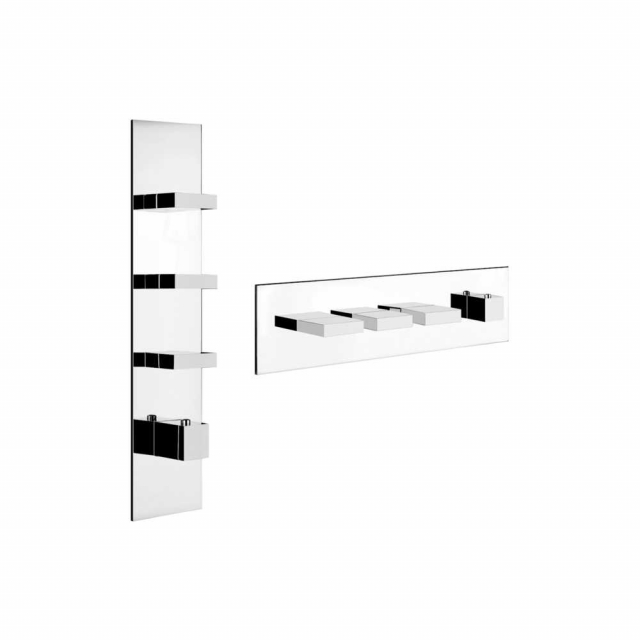 Gessi Rettangolo 43026 恒温龙头的外部部件 | Edilceram Design