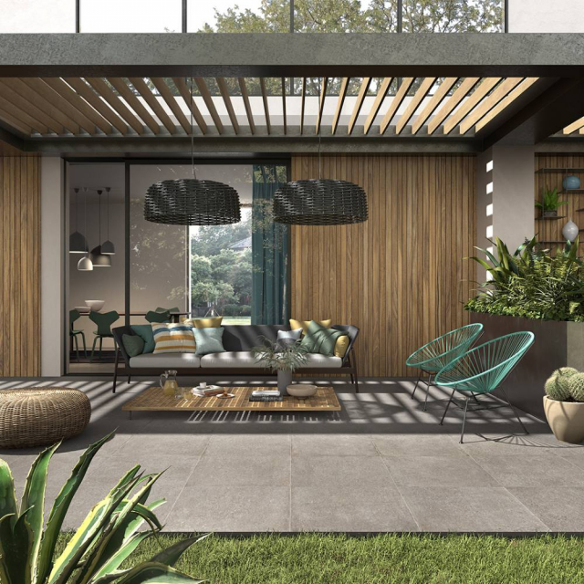 瓷砖 100x100 Castelvetro Konkrete_Outfit GRIGIO XKO10R4 | Edilceram Design