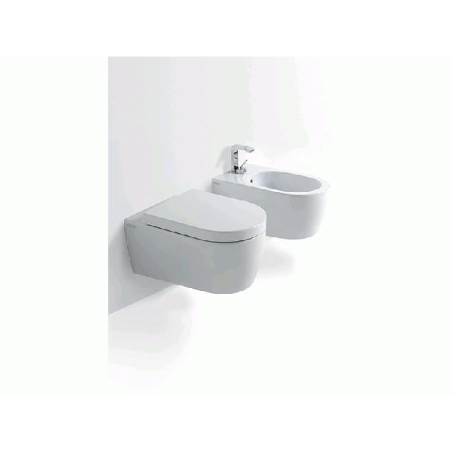 Ceramica Cielo Smile 新款 SMVSNW+SMBSNW 壁挂式马桶和坐浴盆 | Edilceramdesign