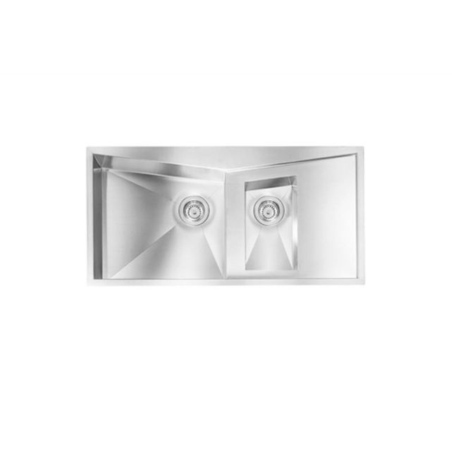 CM Space 厨房水槽 100x50cm 钢水槽带两个碗 012865 | Edilceramdesign