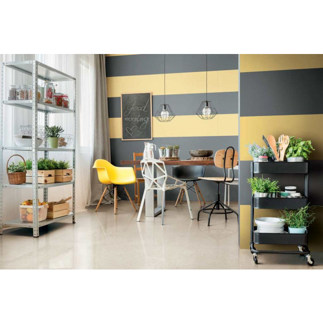 石纹效果陶器 120x120 Florim Elemental Stone 白色石灰 767281 | Edilceram Design