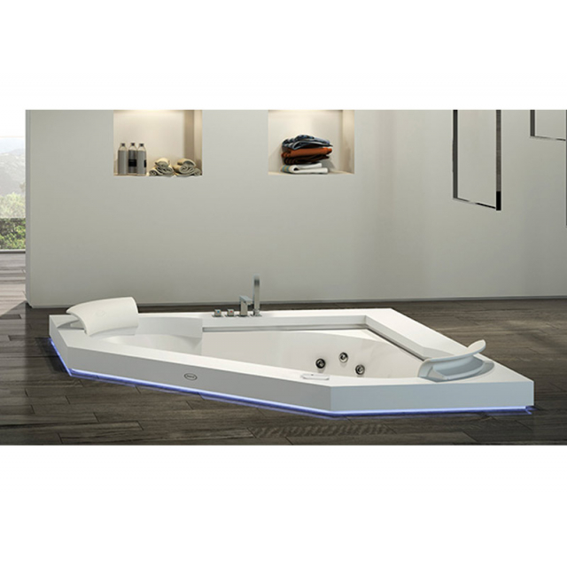 Jacuzzi Aura Corner 160 可丽耐 9443739 * 可丽耐嵌入式地板漩涡浴缸 | Edilceram Design