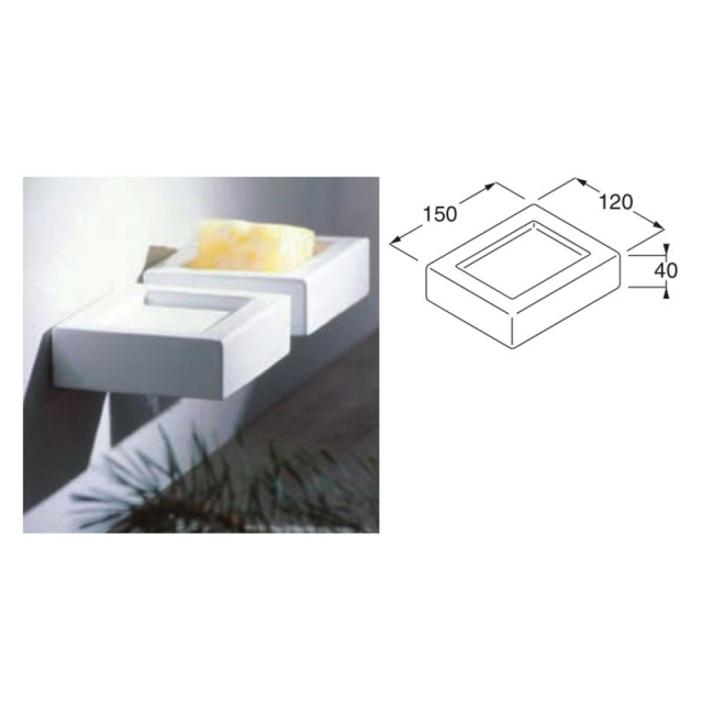 Boffi RL 11 KERSA02 壁挂式肥皂架 | Edilceramdesign
