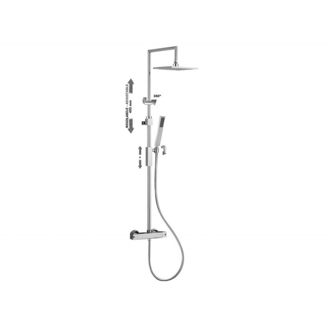 淋浴柱Paffoni Syncro Top 可调节淋浴柱 ZCOL655 | Edilceramdesign