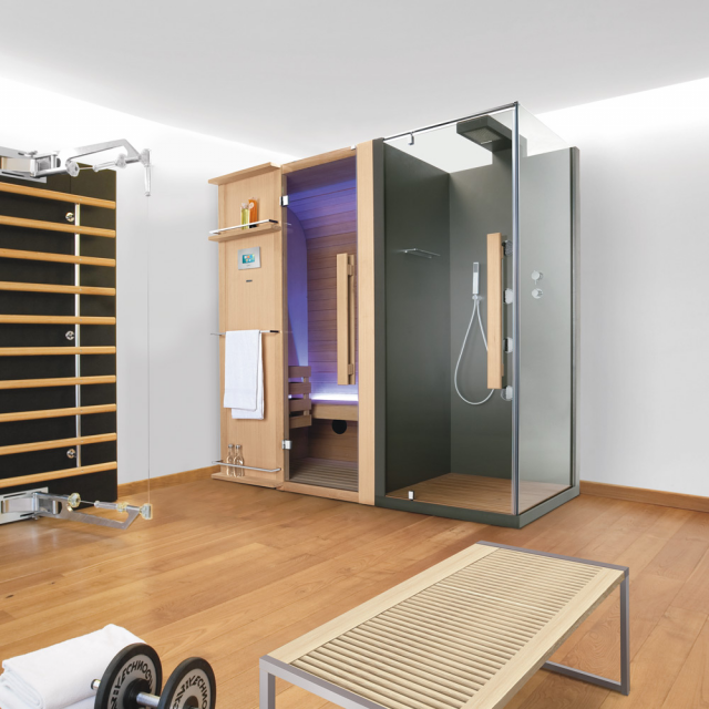 桑拿+淋浴空间Hafro Cuna SCD50014-1S014 | Edilceramdesign