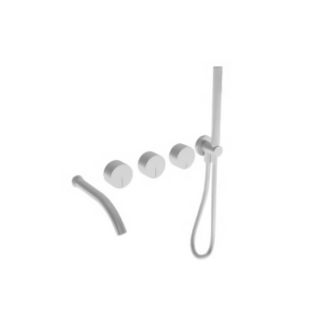 Falper Acquifero #A63 壁挂式浴缸组，带喷嘴和手持花洒 | Edilceram Design