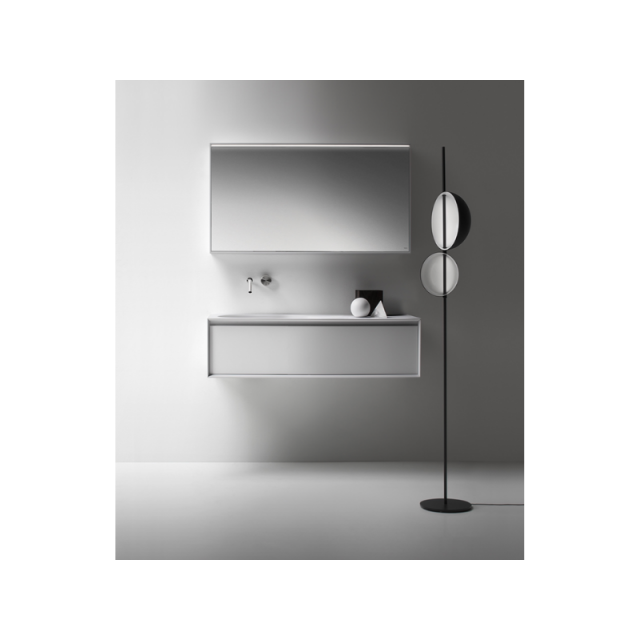 Falper Shape Evo ZAA 1 抽屉柜和一体式洗脸盆顶部 93 厘米 | Edilceram Design