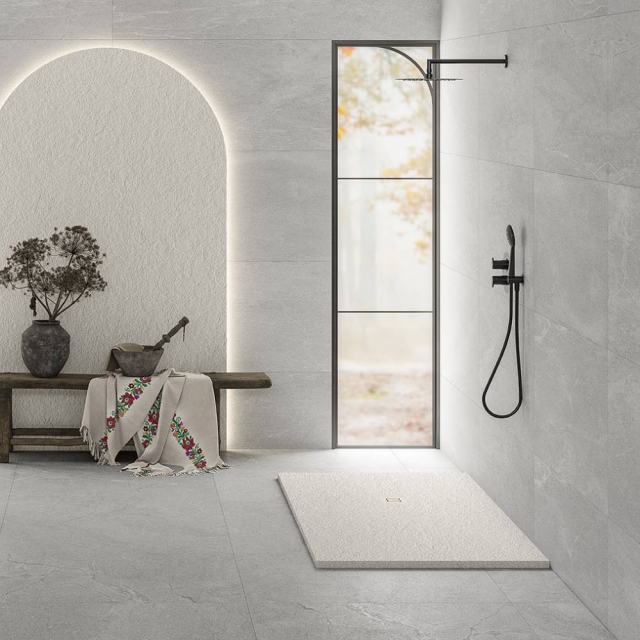 石纹淋浴底盘 110x110 Fiora Silex SEP110110 | Edilceram Design