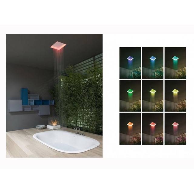 Antonio Lupi Meteo METEO1 嵌入式天花板淋浴头带 LED | Edilceramdesign