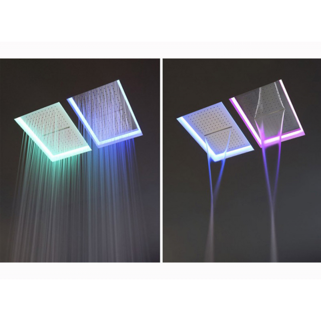 Antonio Lupi Meteo METEO2C 嵌入式天花板淋浴头带 LED | Edilceramdesign
