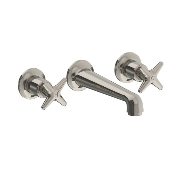 Lefroy Brooks Miscelatore per lavabo Classico a parete con maniglie a stella LS 1212 | Edilceram Design