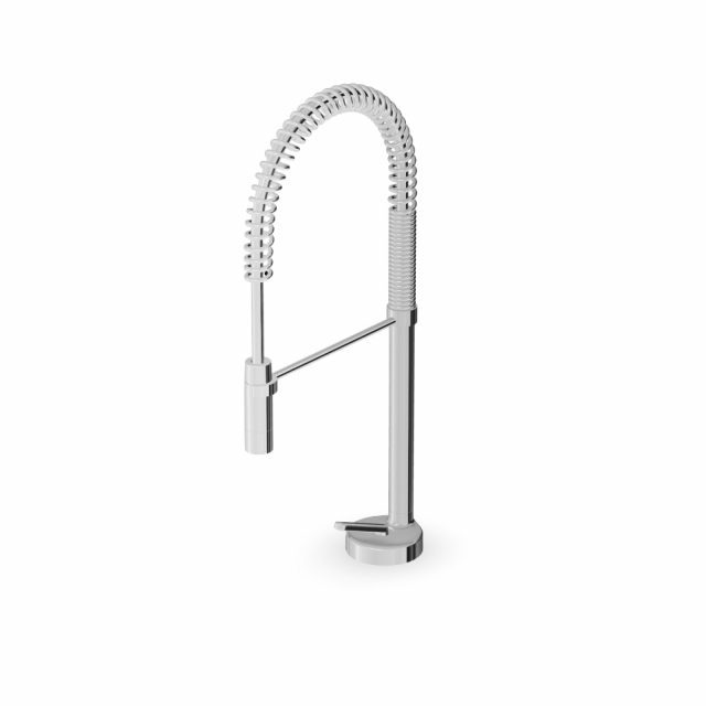 Zucchetti Isy22 ZIS1270 单把手水槽龙头,带旋转花洒 | Edilceram Design