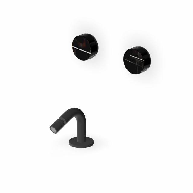 Zucchetti Isy22 ZIS5751.N6 台式坐浴盆龙头(带出水嘴) - 哑光黑 | Edilceram Design