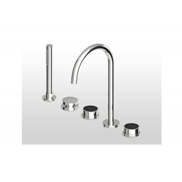 Zucchetti Savoir ZSA483 台面式浴缸龙头，带手持花洒 | Edilceram Design